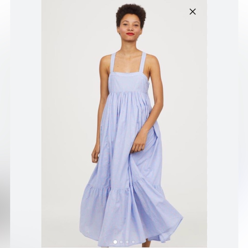 H&M Sky Blue Flowing Dress